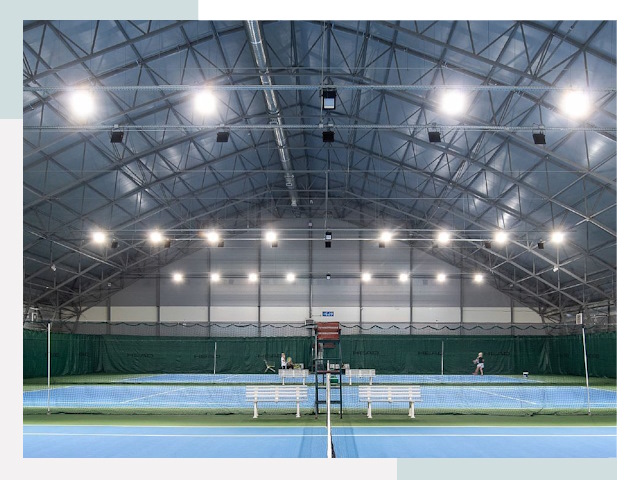 Строительство теннисных кортов в Красноярск от 610 руб.