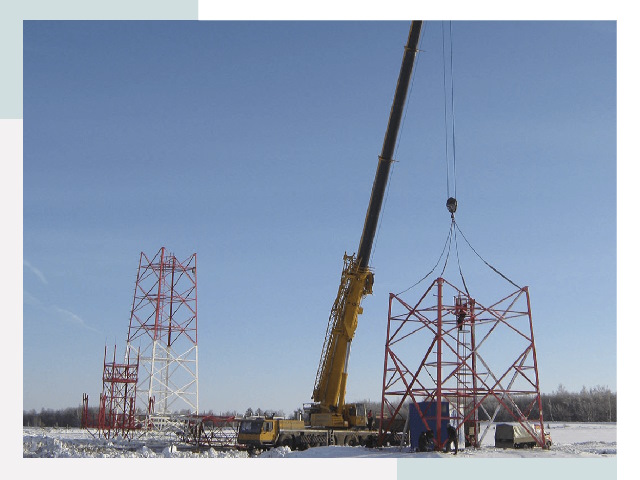 Монтаж вышек связи в Красноярске