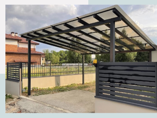 Металлические навесы в Красноярск от 610 руб. за м²