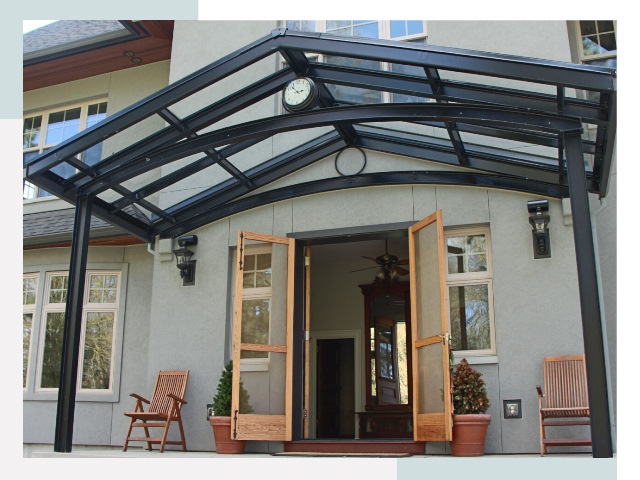 Козырьки металлические в Красноярске