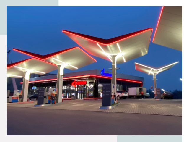 Навесы для АЗС в Красноярске