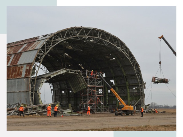 Демонтаж ангаров в Красноярске