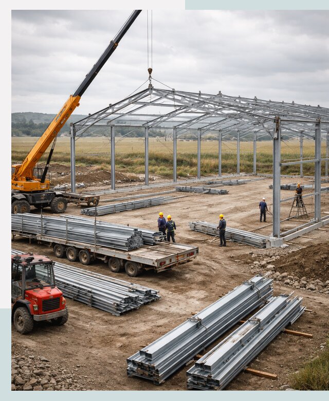 Строительство ангаров для сельхозтехники в Красноярске под ключ