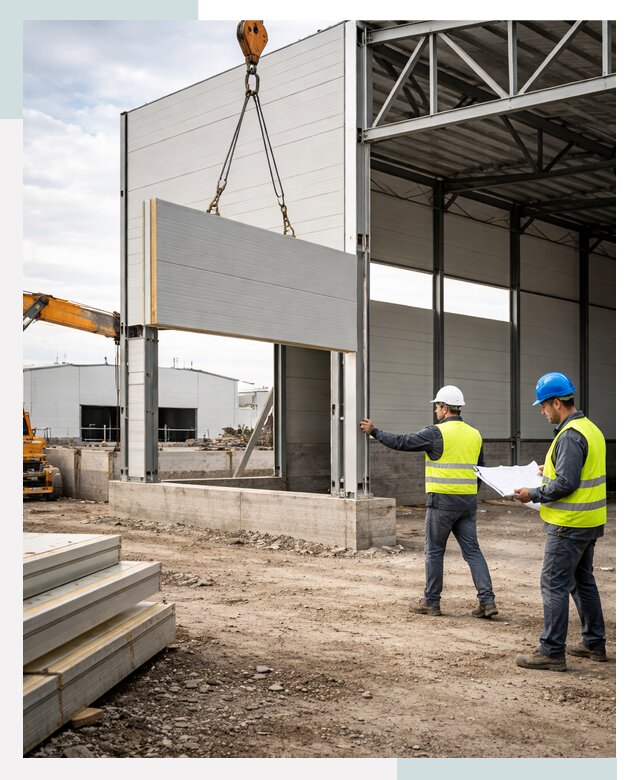 Склад из сэндвич панелей под ключ в Красноярске от 9652 р. | СтальСтрой-Крс